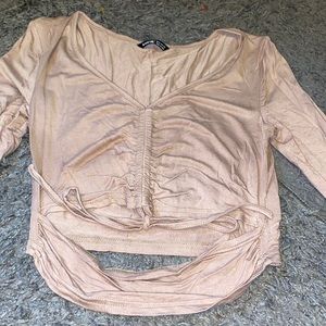 Long sleeve crop top